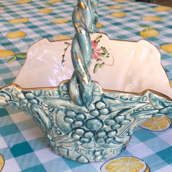 Vintage Bequet ceramic basket made in Belgium - Picture 2 of 7